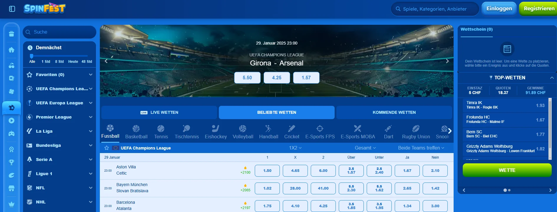 Sportwetten bei Spinfest ihr guide zum erfolg Sportwetten bei Spinfest ihr guide zum erfolg